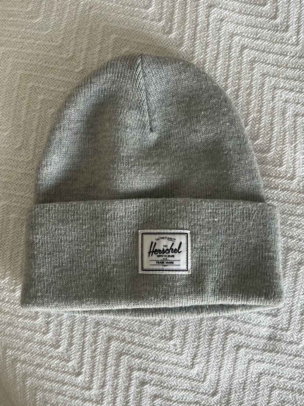 Herschel Supply Company Light Grey Knit Cuffed Beanie